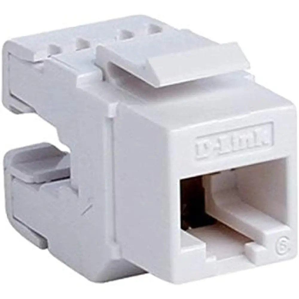 D-Link Cat6 UTP 180 Punch Down Keystone Jack | NKJ-C6WHI1B21 NKJ-C6WHI1B21