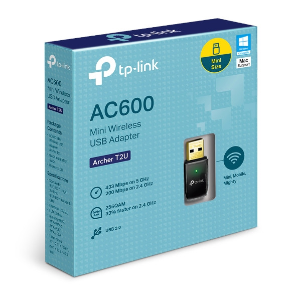 TP-Link AC600 Wireless Dual Band USB Adapter | Archer T2U  Archer T2U