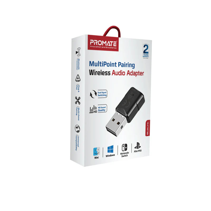 PROMATE Multipoint Pairing Wireless Audio Adapter | BLUELINK  BLUELINK