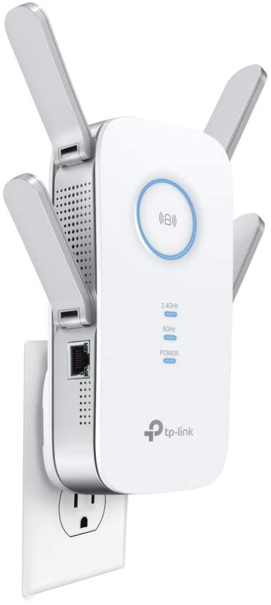 TP-Link AC2600 WiFi Extender, Up to 2600Mbps, Dual Band WiFi Range Extender, Gigabit port, Repeater, Access Point, 4x4 MU-MIMO, Easy Set-Up, Extends Internet Wifi to Smart Home Devices( RE650 )  AC2600