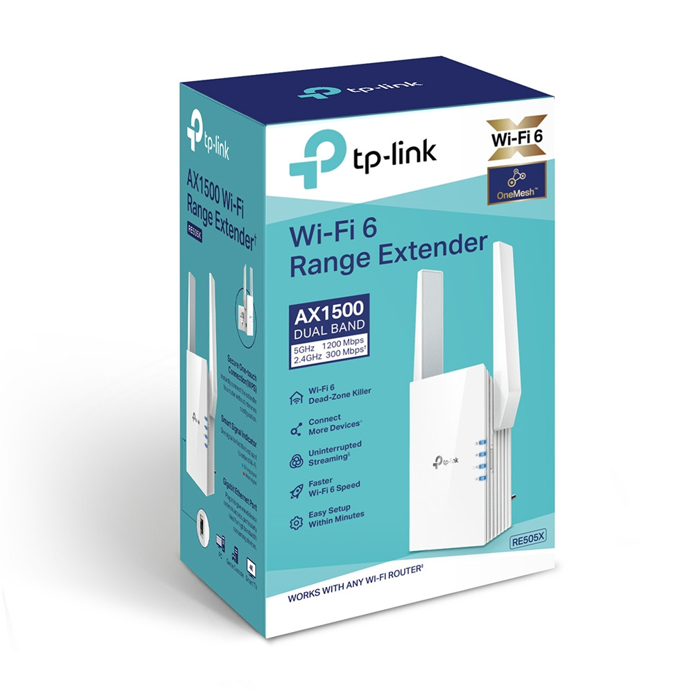 TP-Link AX1500 Wi-Fi Range Extender | RE505X  RE505X