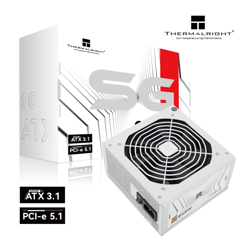 THERMALRIGHT 850W Gold Fully Modular Power Supply - White | TR-SG850-W  TR-SG850-W