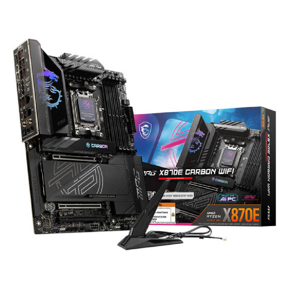 MSI MPG X870E Carbon Wi-Fi AM5 ATX Motherboard | 911-7E49-001 MPG X870E