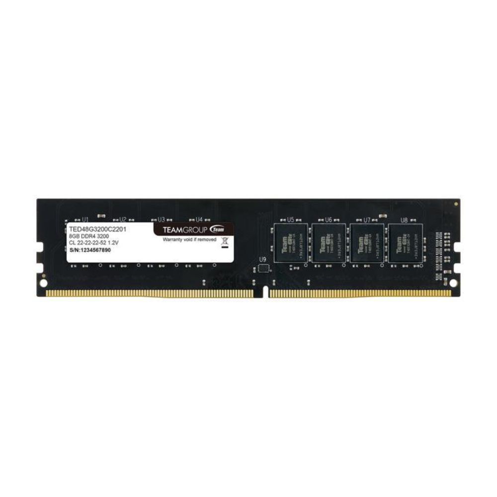 TEAM ELITE Team Elite 8GB DDR4 3200 PC4-25600 1.2V Desktop Ram | TED48G3200C2201  TED48G3200C2201