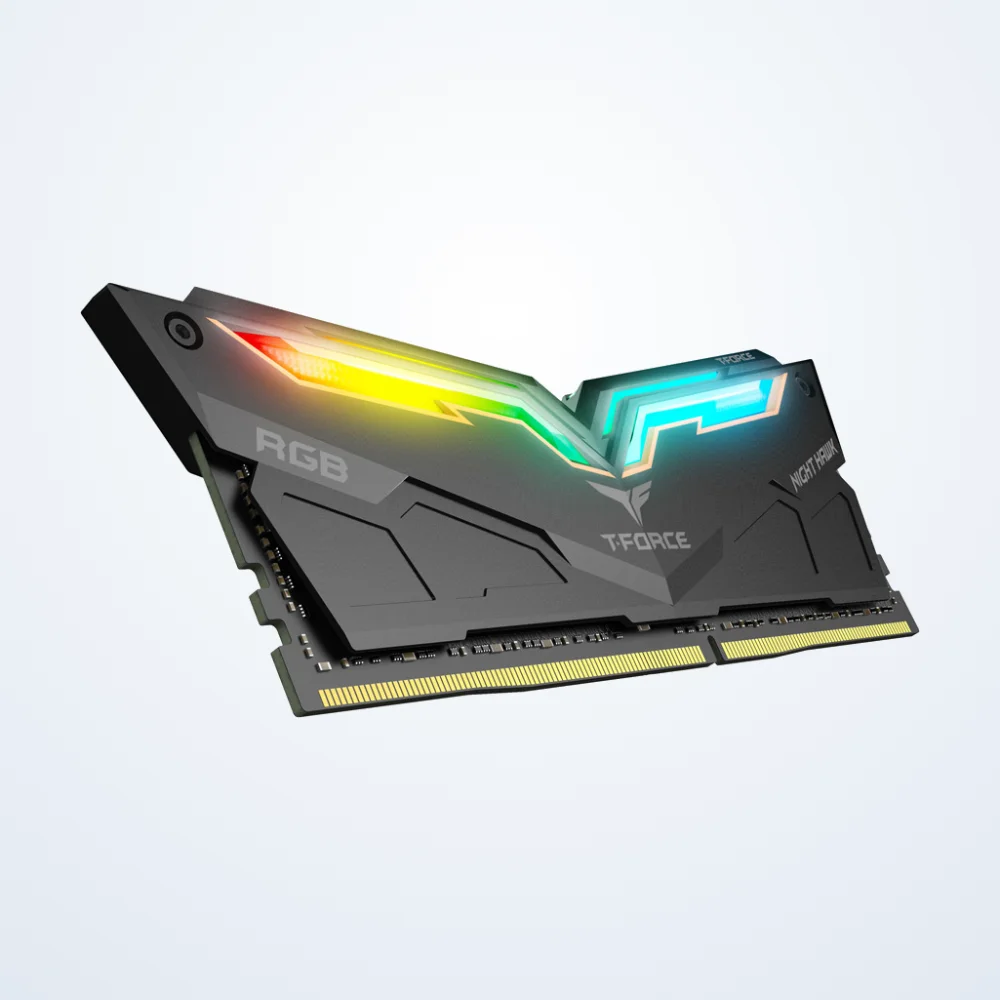 TEAM T-FORCE Team T-Force Night Hawk RGB 64GB (2x32GB) DDR4 3200MHz Desktop Memory  T-Force