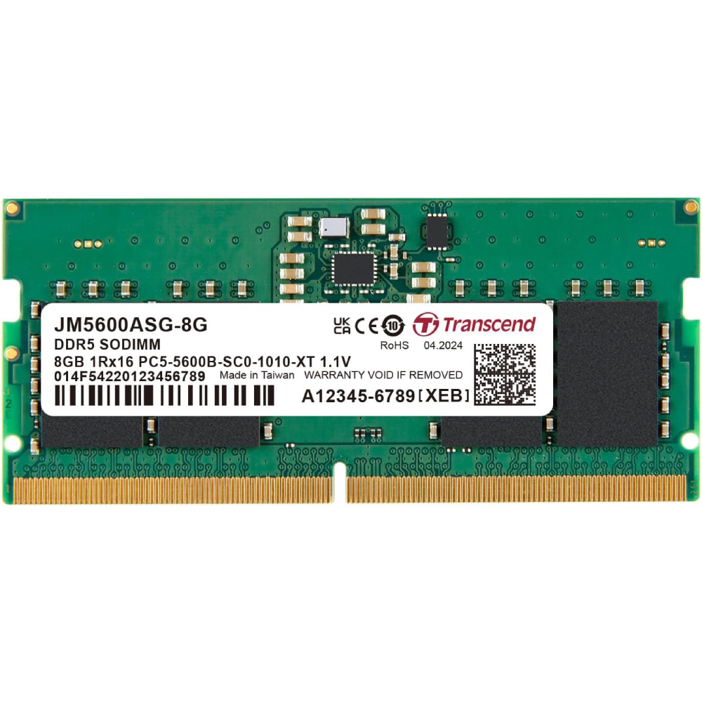 Transcend 8GB Memory Laptop DDR5 (5600) | JM5600ASG-8G  JM5600ASG-8G