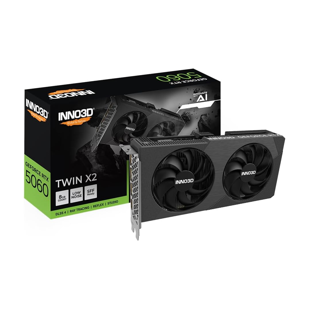INNO3D GeForce RTX 5060 Twin X2 8GB GDDR7 | N50602-08D7-195071N  N50602-08D7-195071N