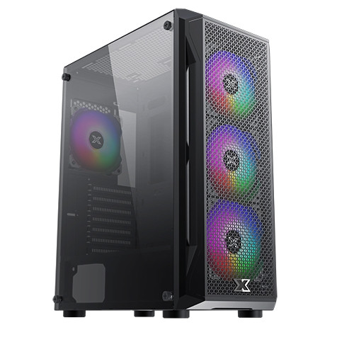 XIGMATEK  GamingX Mid Tower Gaming Case 4fans RGB  GamingX Mid Tower Gaming