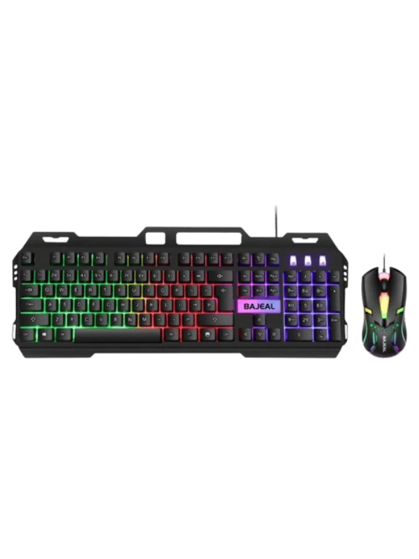 BAJEAL  Wired Metal Keyboard and Mouse Combo  T450 Mechanical