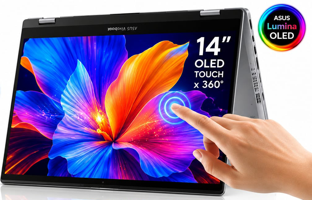 ASUS VIVOBOOK FLIP OLED  TP3407SA-DS74T