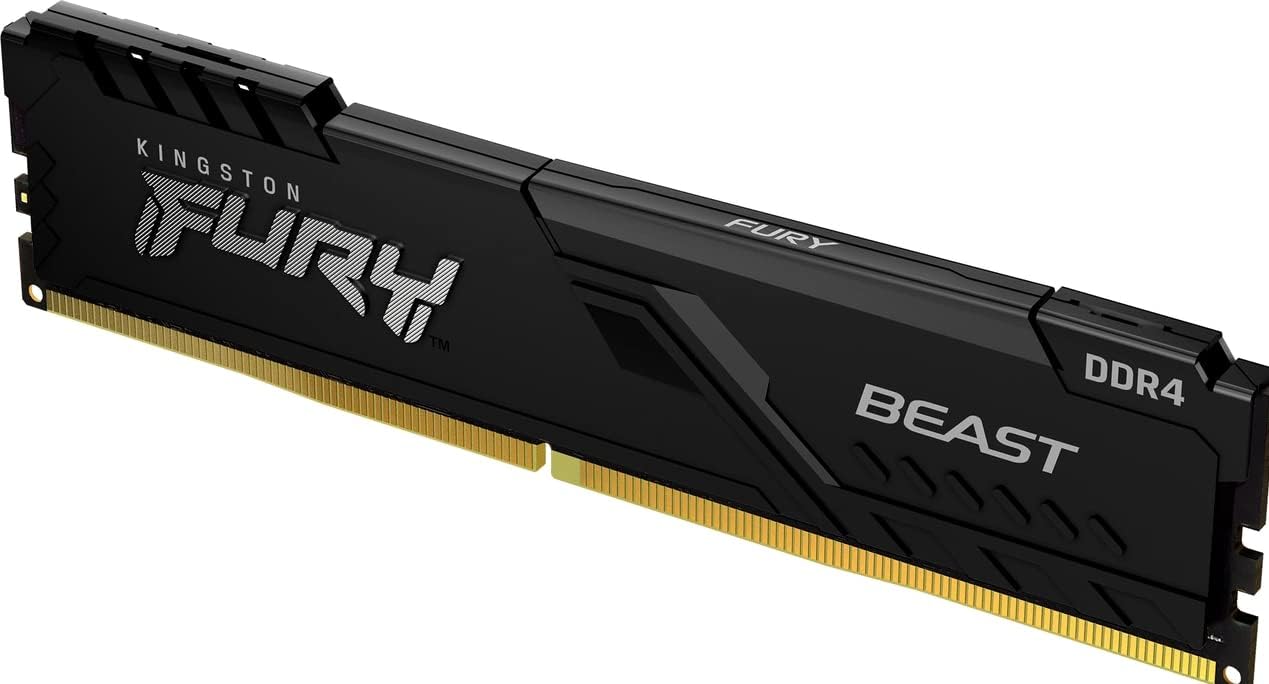 KINGSTON 32GB DDR4-3200 C16 RAM Black For Desktop  Fury Beast