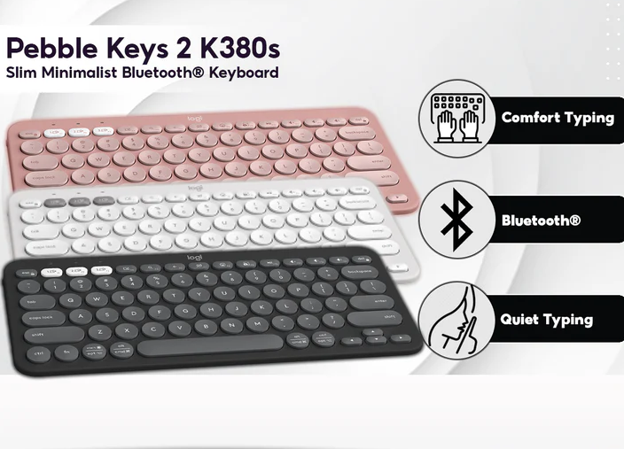 LOGITECH Bluetooth Keyboard Pebble Keys 2 K380s Graphite EN/AR 920-011867