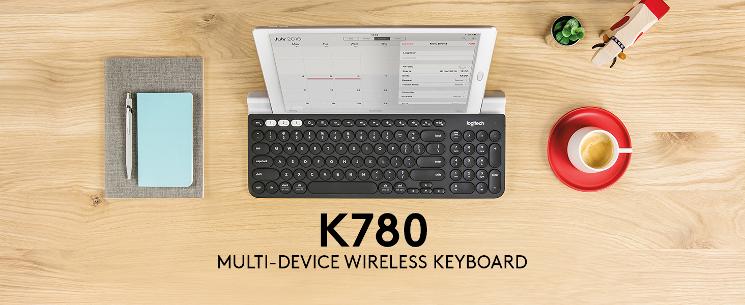LOGITECH Wireless Bluetooth Keyboard K780 Multi-Device Graphite EN/AR 920-010072