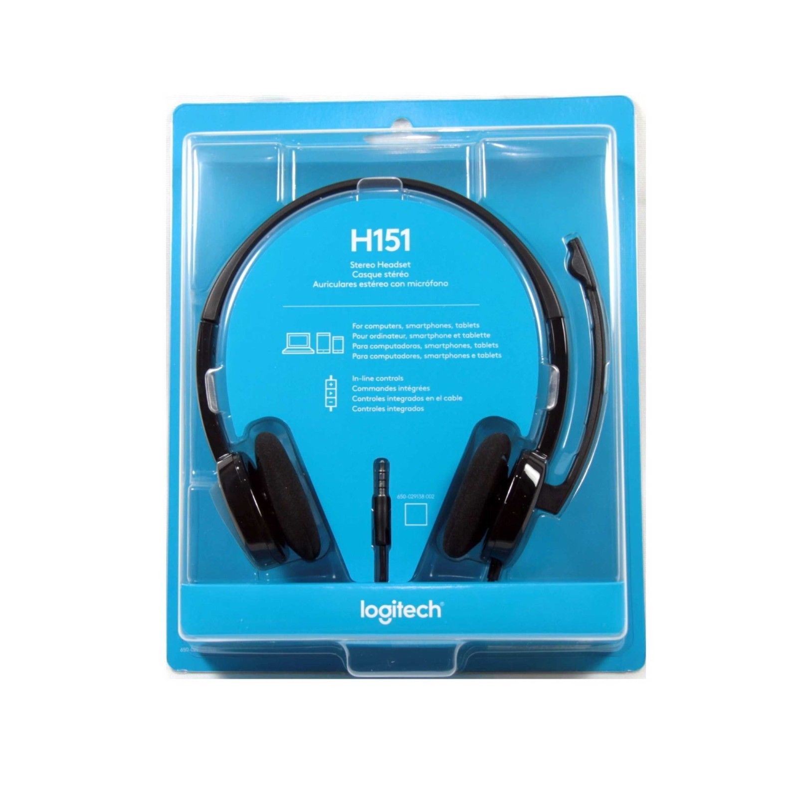LOGITECH Headset Wired H151 Audio Jack Connection  981-000587