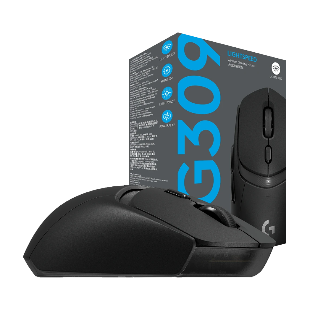LOGITECH Gaming MouseG309 LIGHTSPEED Wireless BLACK - 2.4GHZ/BT  910-007200