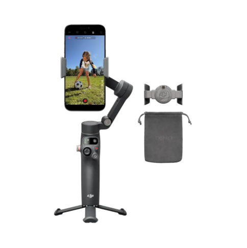 DJI Osmo Mobile 8 Standard Combo – 3-Axis Gimbal Stabilizer – AI Native Tracking – 360° Pan Rotation
