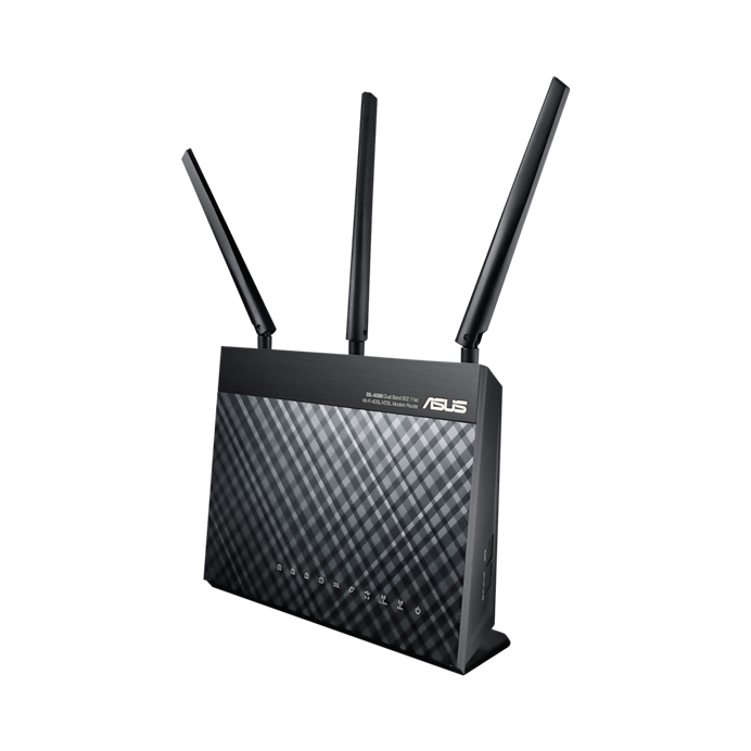 ASUS DSL-AC68U AC1900 Dual-Band Wireless VDSL/ADSL 2+ Gigabit Modem Router (USB 3.0 for Media Server for Phone Line Connections - BT Infinity, YouView, TalkTalk, EE and Plusnet Fibre | 90IG00V1-BU2G00  90IG00V1-BU2G00