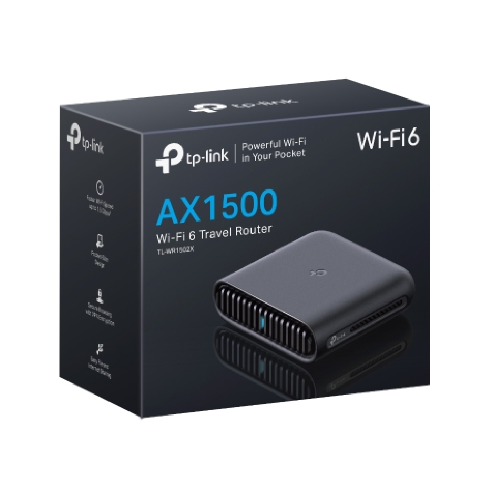 TP-LINK AX1500 Wi-Fi 6 Travel Router | TL-WR1502X TL-WR1502X