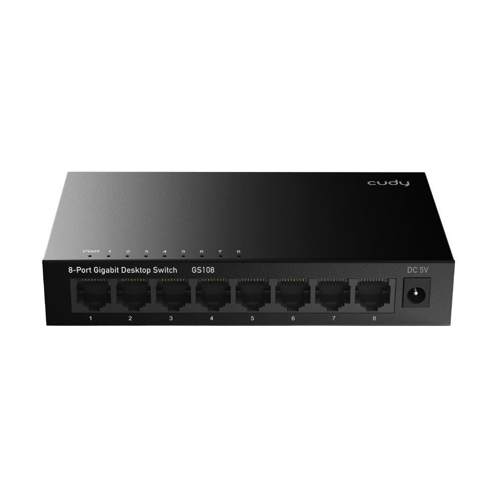 CUDY GS108 8-Port Gigabit Ethernet Switch – High-Speed, Reliable Networking for Home and Office Connectivity  GS108