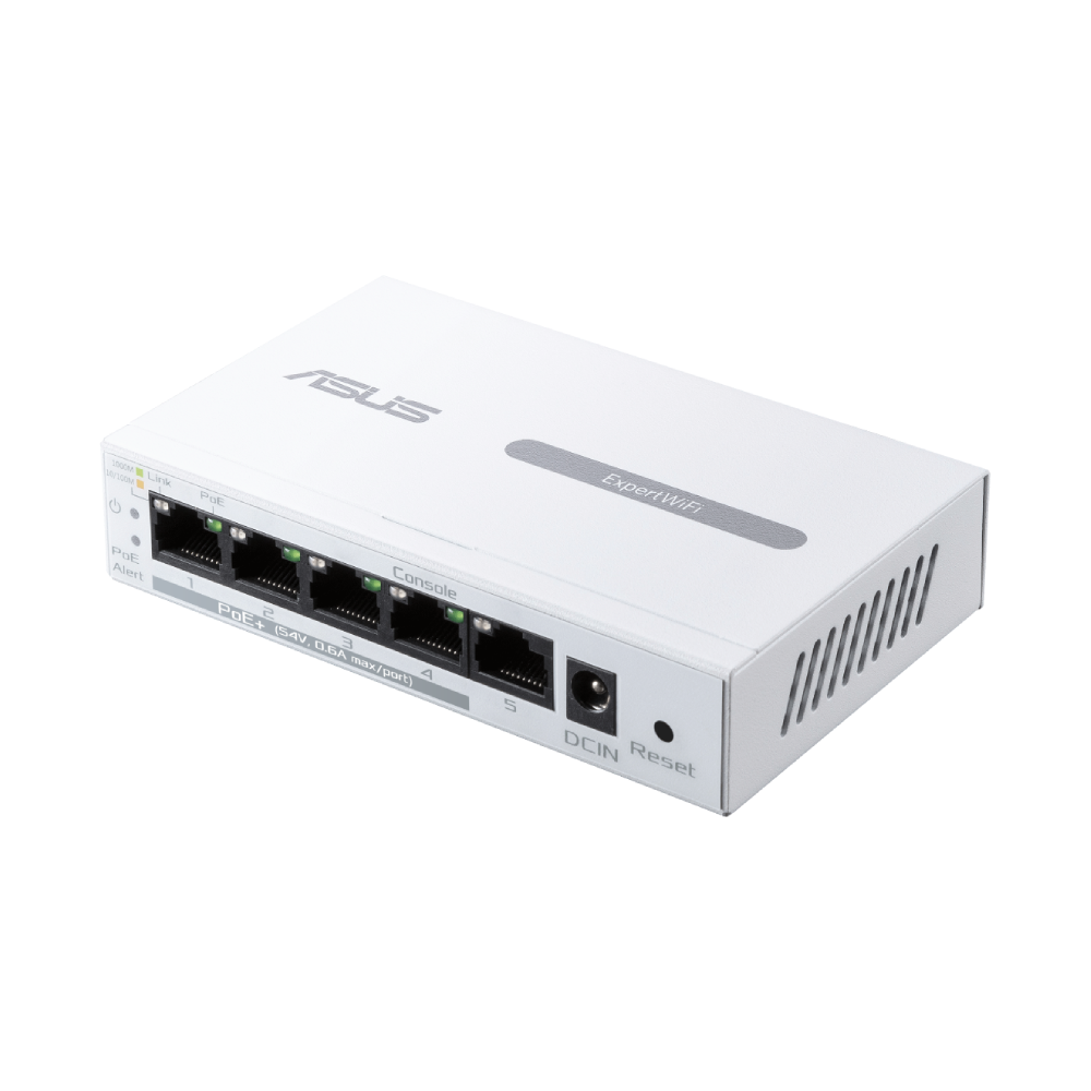 ASUS ExpertWiFi EBP15 - 5-Port GbE Smart Managed PoE+ Switch | 90IG08D0-MO3B00  90IG08D0-MO3B00