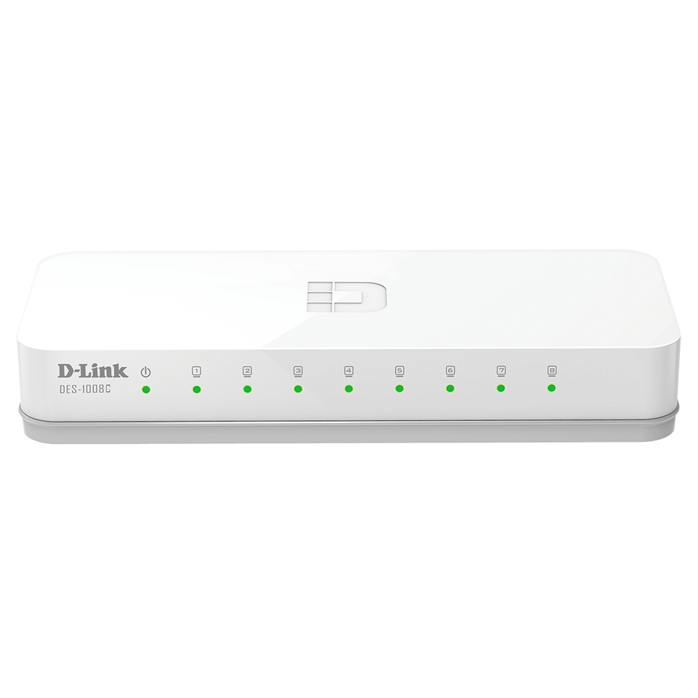 D-Link 8-Port Fast Ethernet Unmanaged Switch | DES-1008C  DES-1008C
