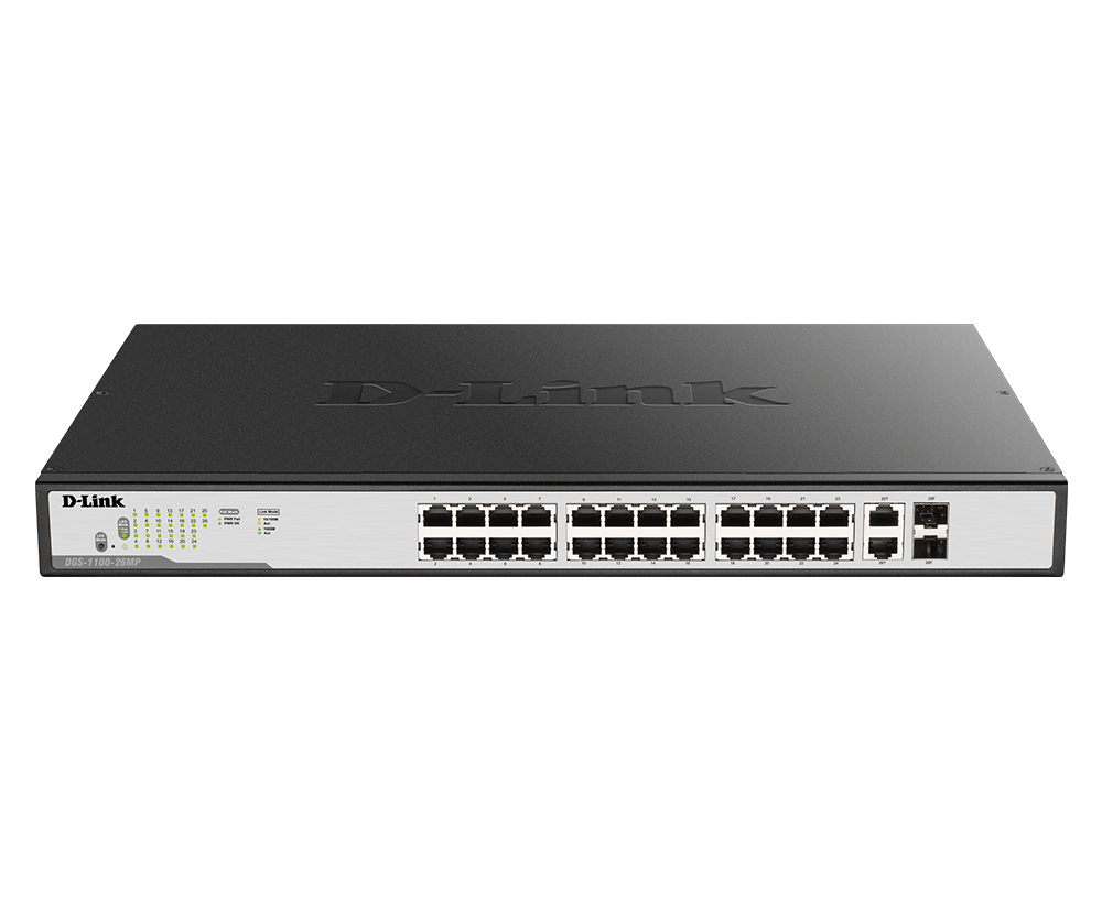 D-Link 26-Port PoE Gigabit Smart Managed Switch |DGS-1100-26MPPV2  DGS-1100-26MPPV2