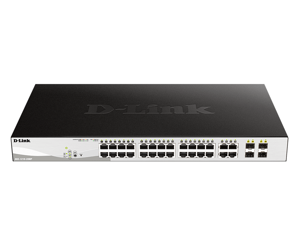 D-Link 28-Port Gigabit Smart Managed PoE Switch | DGS-1210-28P  DGS-1210-28P