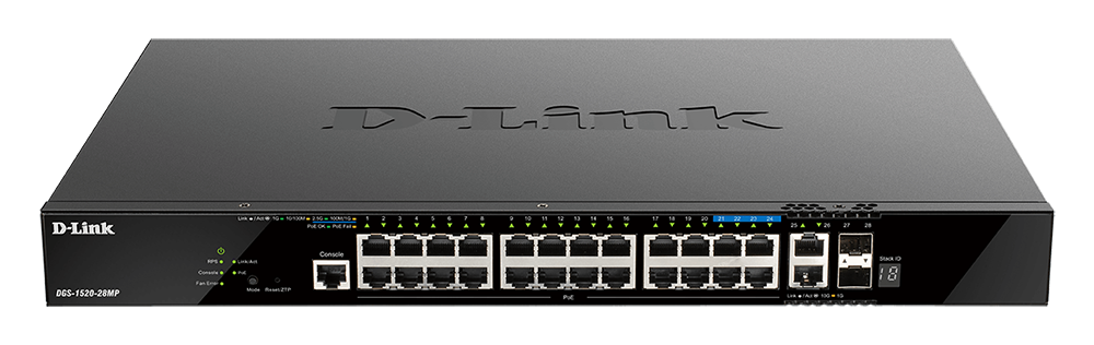 D-Link 28-Port Gigabit Smart Managed PoE Switch |DGS-1520-28MP  DGS-1520-28MP