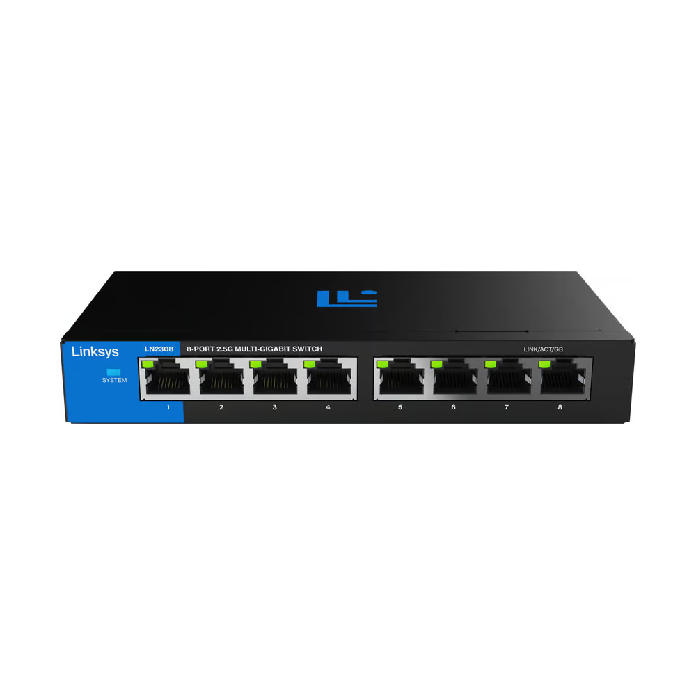 LINKSYS 8-Port Multi-Gig Unmanaged Switch | LN2308  LN2308