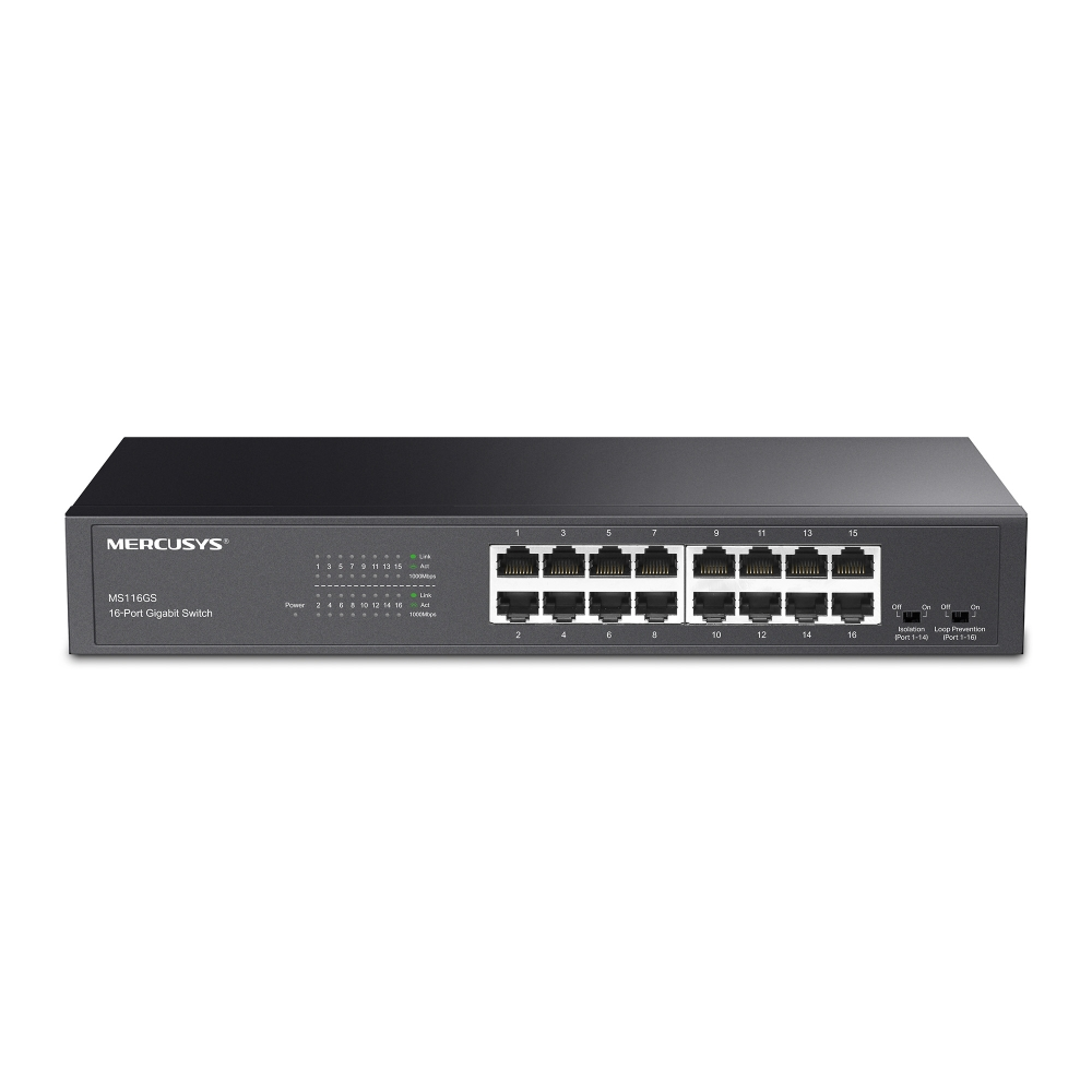 MERCUSYS 16-Port Desktop Switch | MS116GS  MS116GS